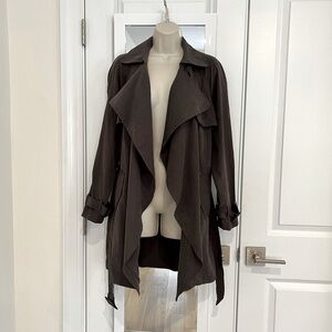 NWT Ellison Trench Duster | Dark gray size Small